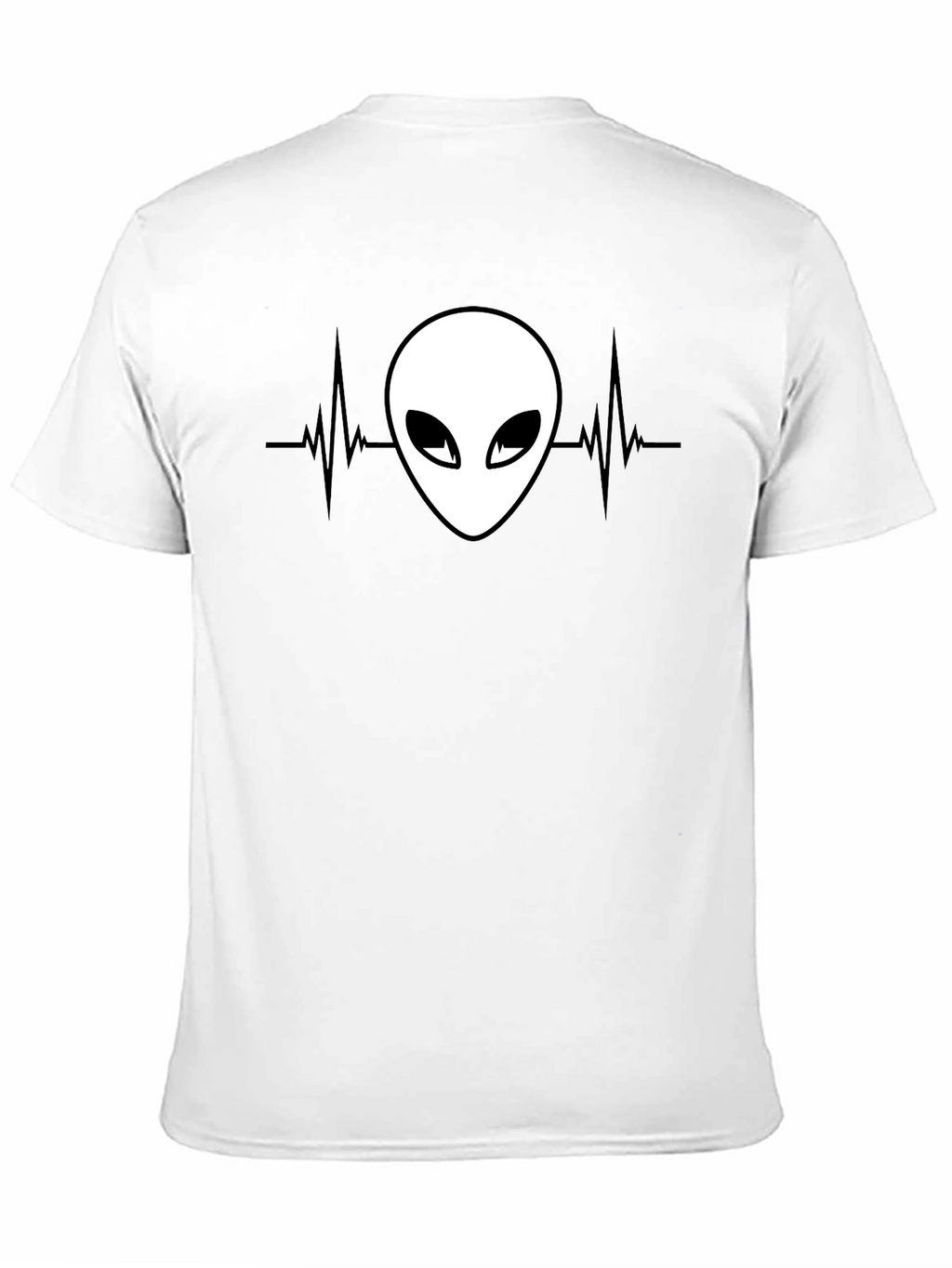 Alien Heartbeat Graphic Tee - Black T-Shirt
