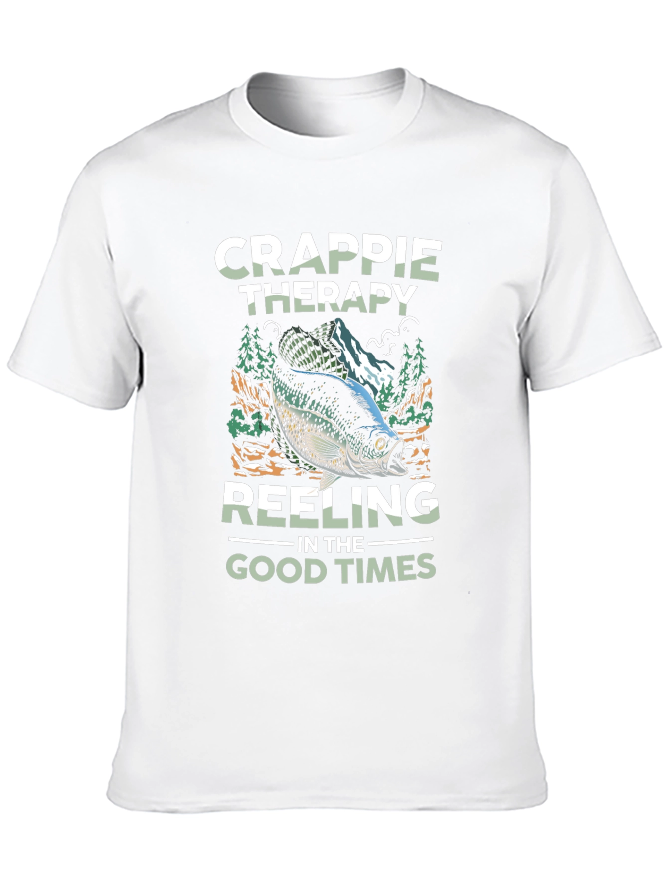 Crappie Therapy Fishing T-Shirt