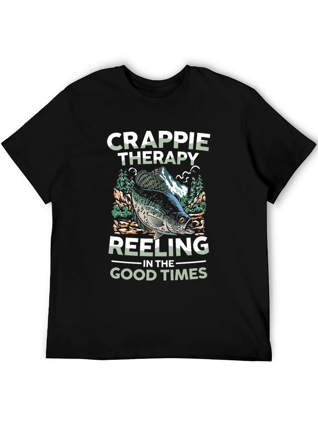 Crappie Therapy Fishing T-Shirt