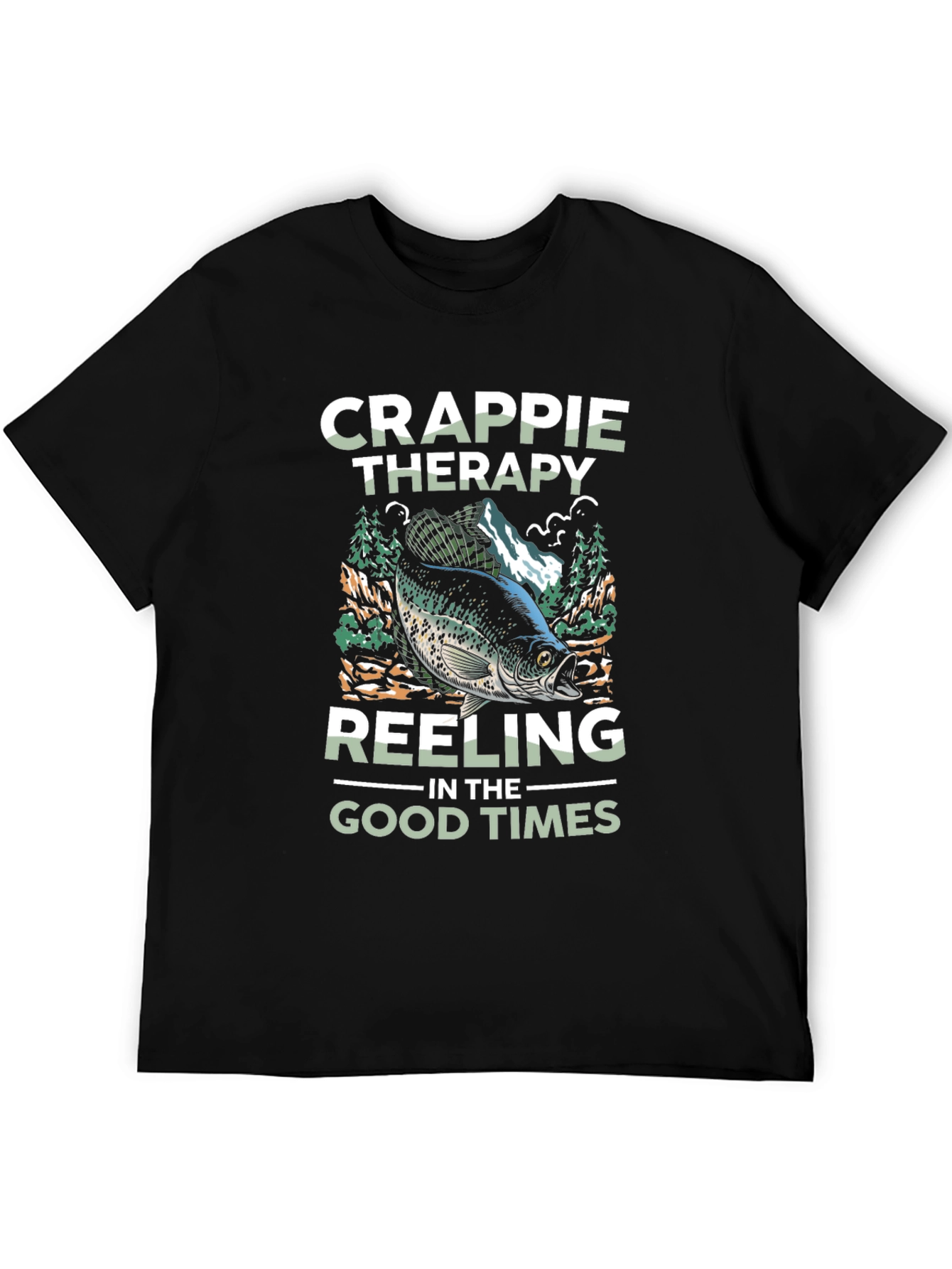 Crappie Therapy Fishing T-Shirt