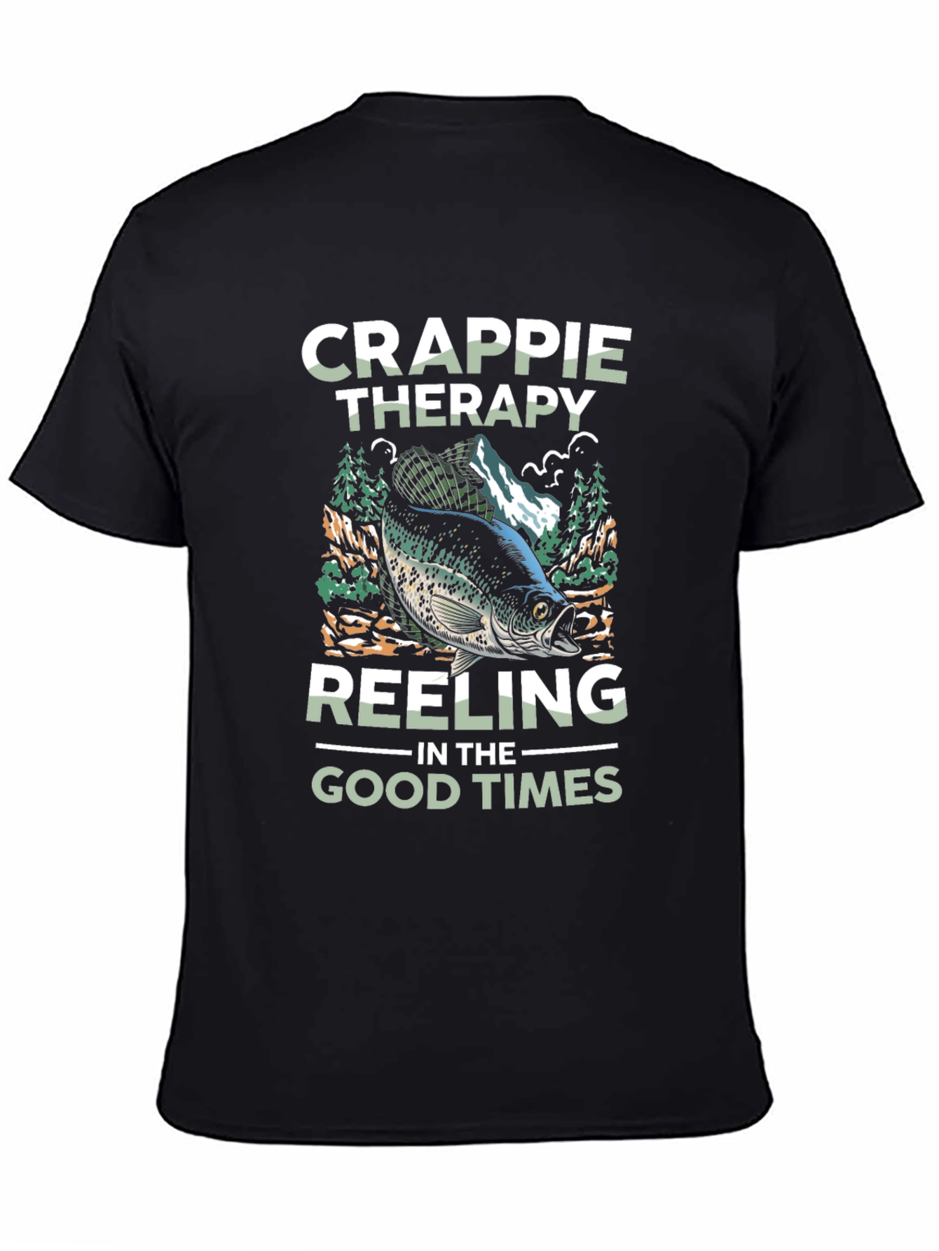 Crappie Therapy Fishing T-Shirt