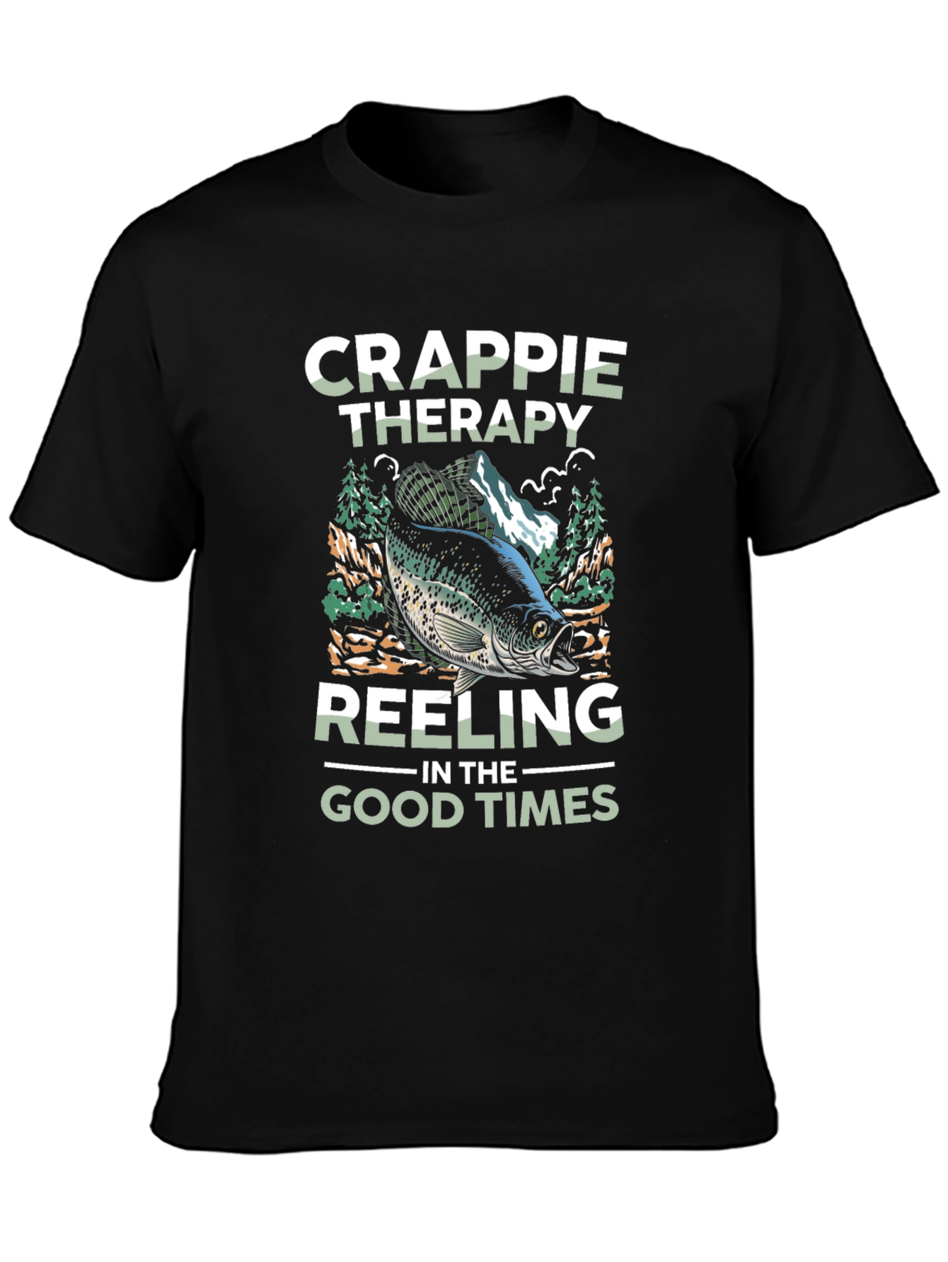 Crappie Therapy Fishing T-Shirt
