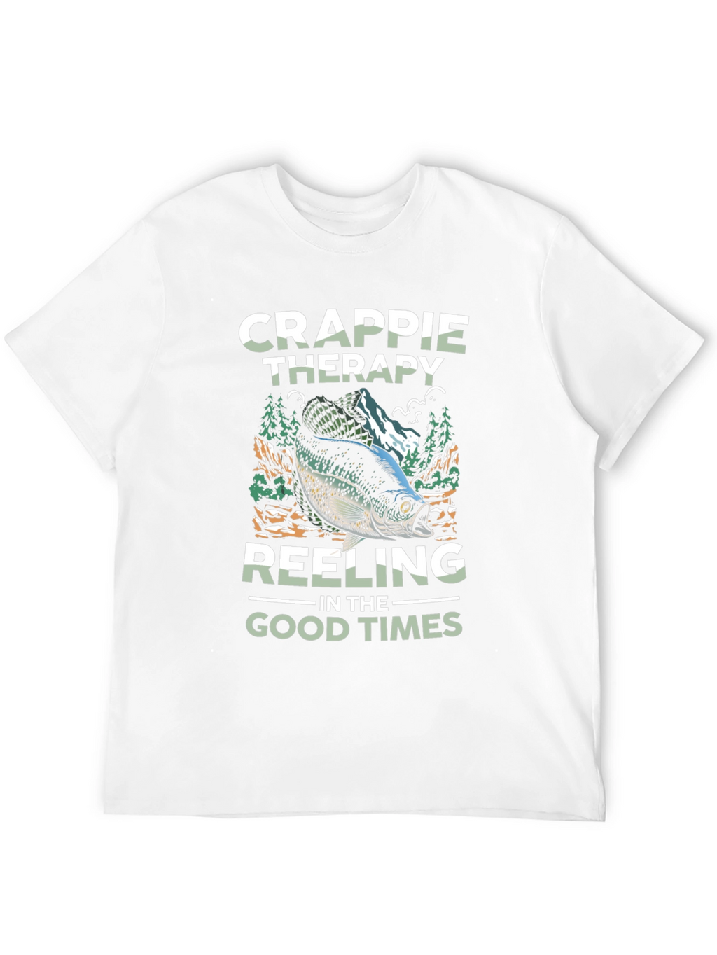 Crappie Therapy Fishing T-Shirt