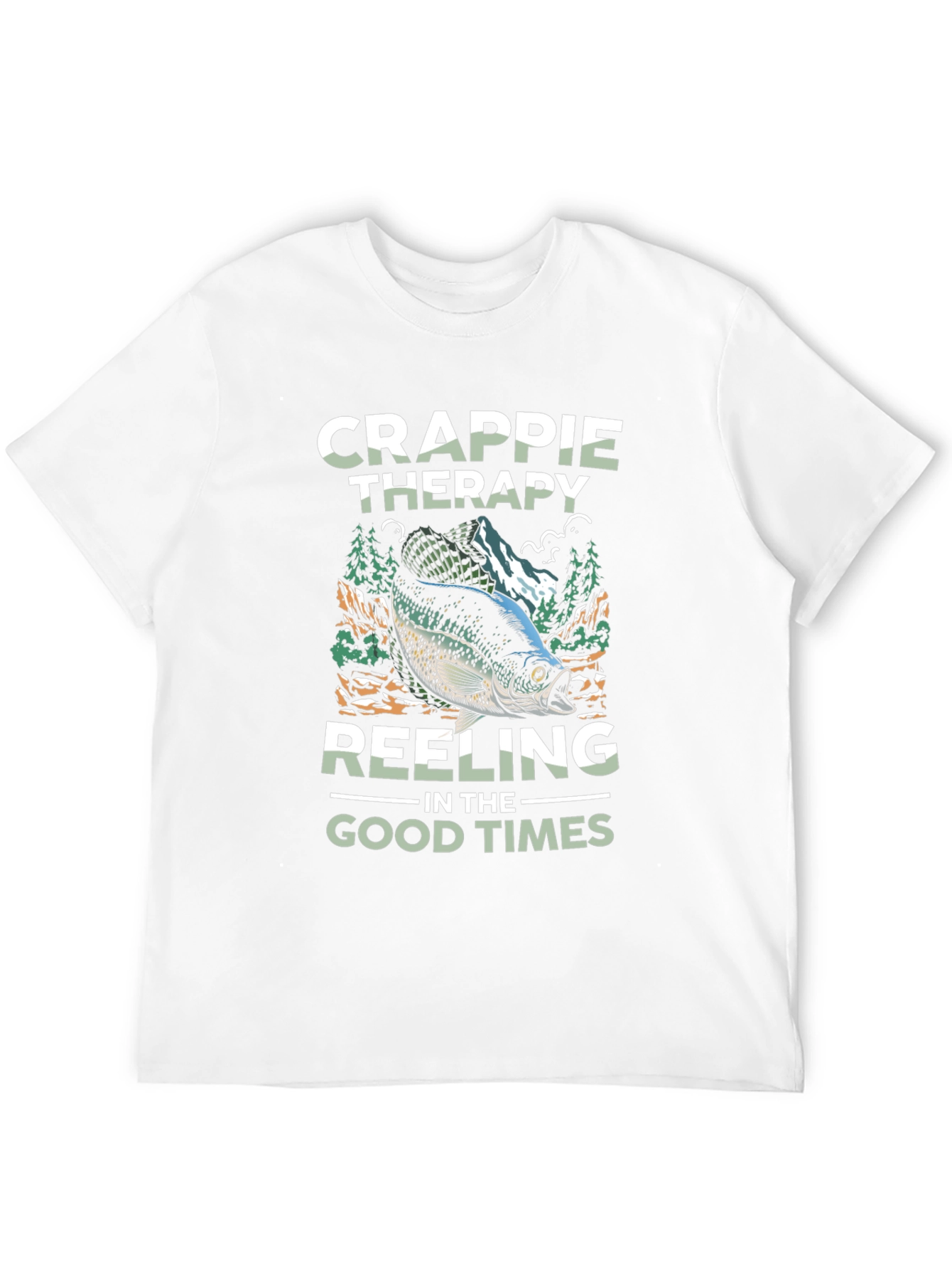 Crappie Therapy Fishing T-Shirt