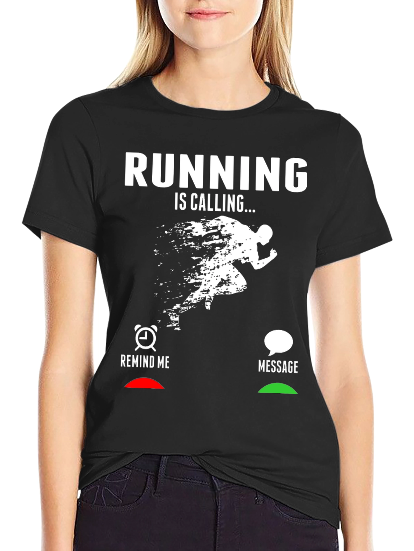 Running is Calling Graphic Tee