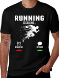 Running is Calling Graphic Tee