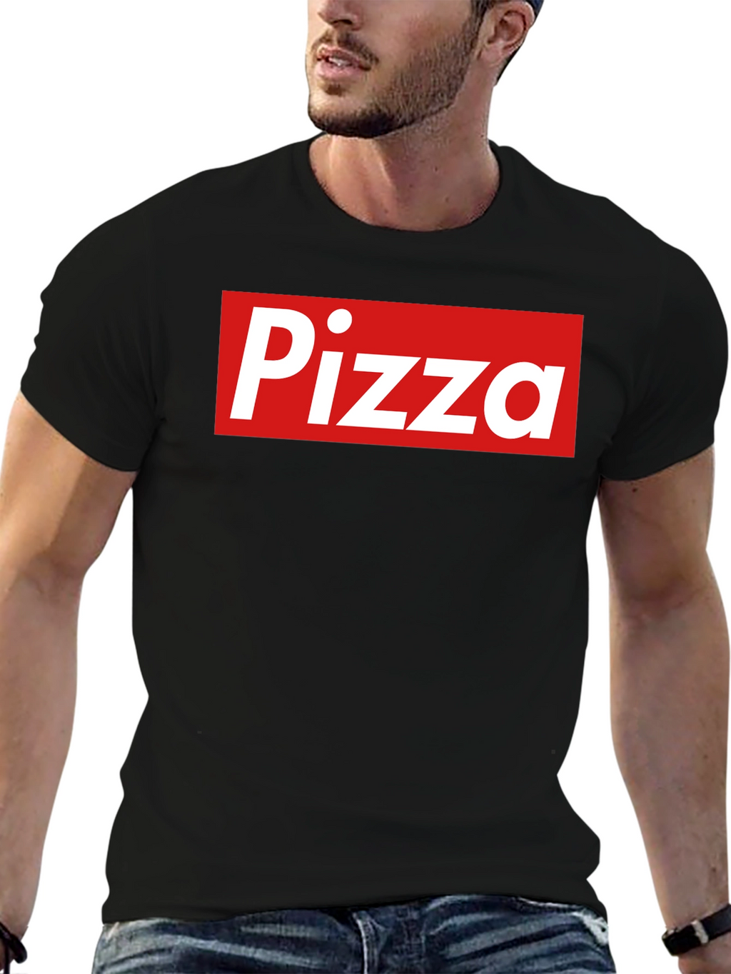 Pizza Logo T-Shirt - Classic Box Style Tee