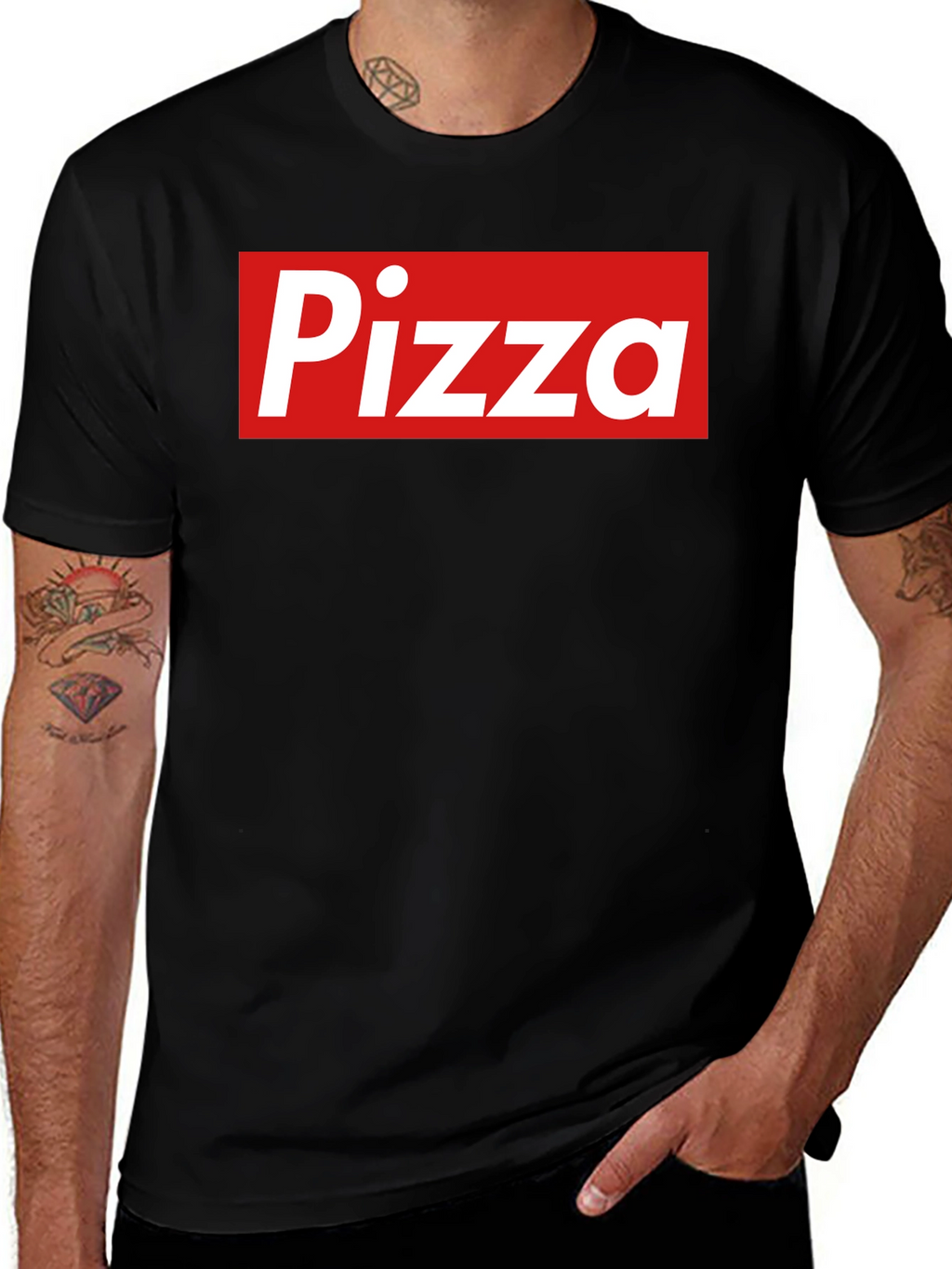 Pizza Logo T-Shirt - Classic Box Style Tee