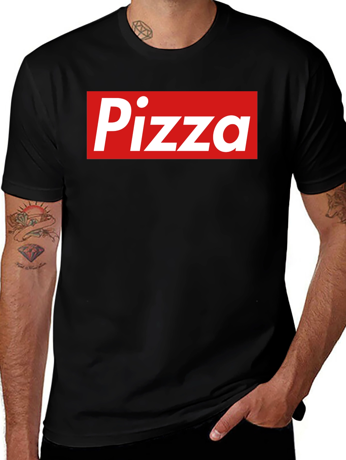 Pizza Logo T-Shirt - Classic Box Style Tee