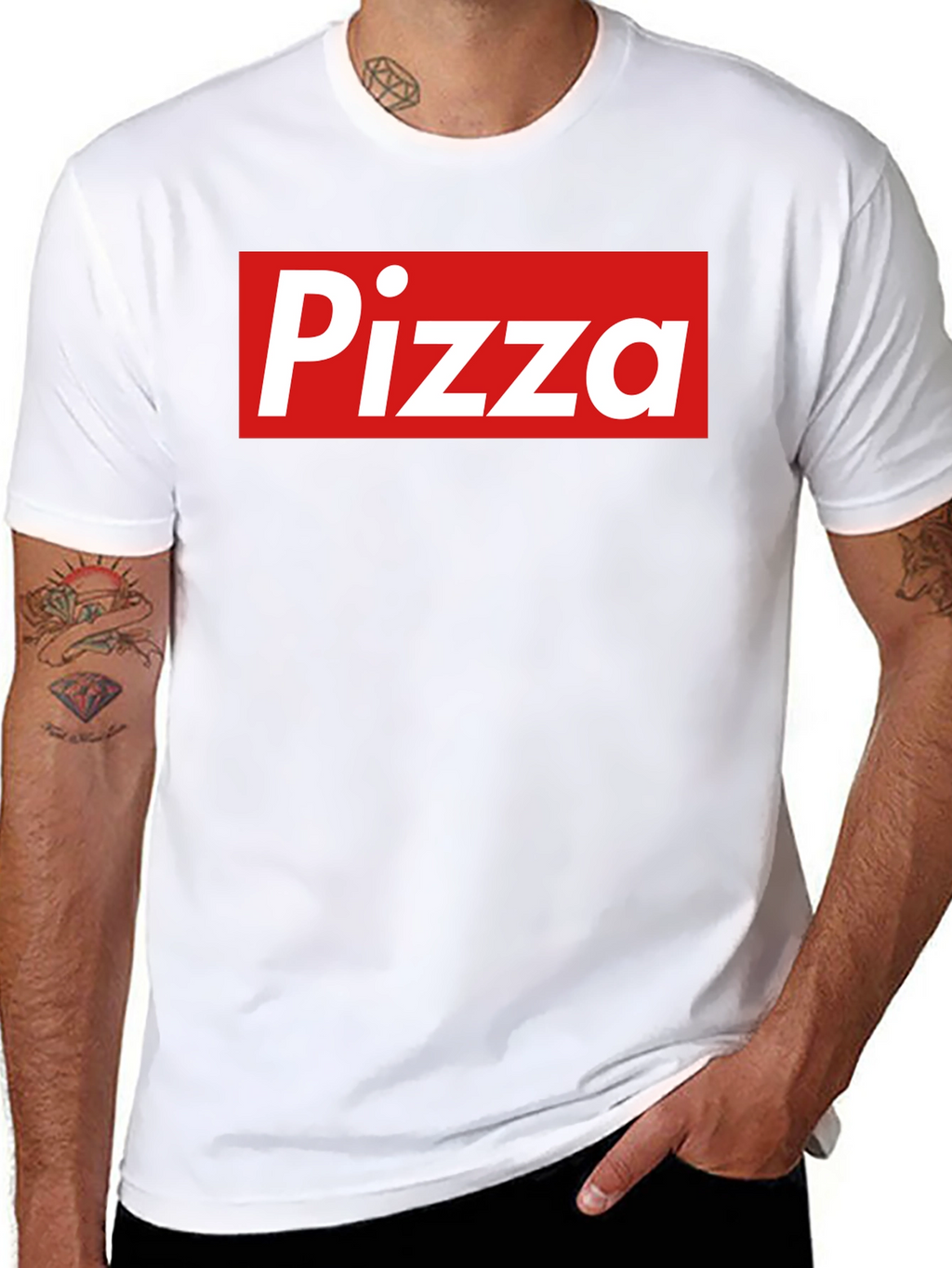 Pizza Logo T-Shirt - Classic Box Style Tee