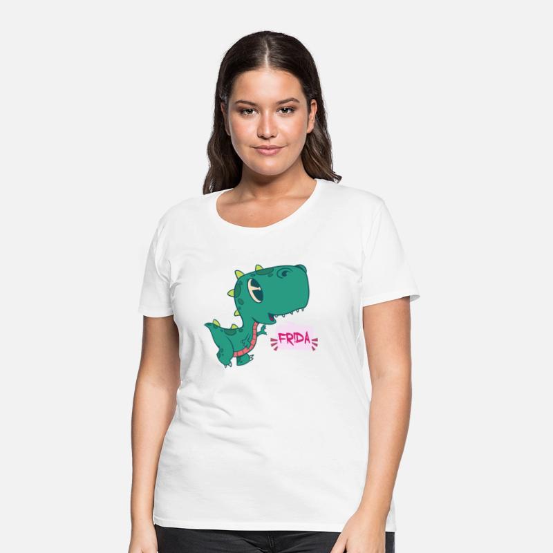 FRIDA - Lovely girl name with cute dinosaur