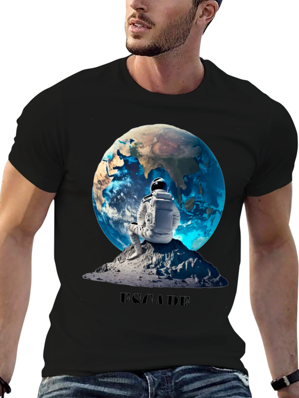 Escape Graphic T-Shirt - Astronaut Design