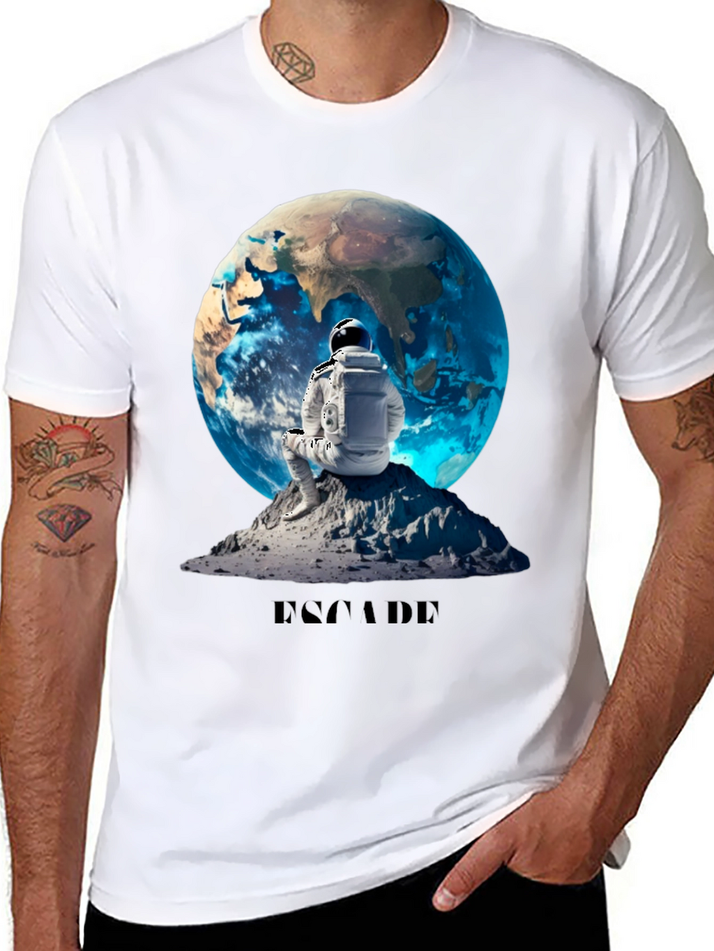 Escape Graphic T-Shirt - Astronaut Design
