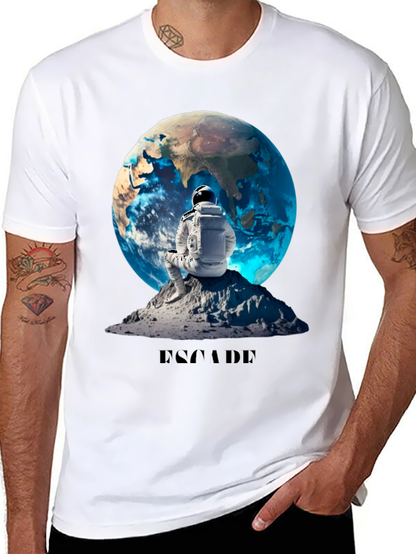 Escape Graphic T-Shirt - Astronaut Design