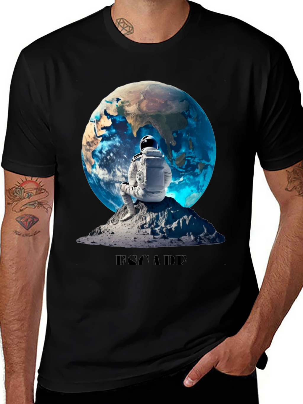 Escape Graphic T-Shirt - Astronaut Design