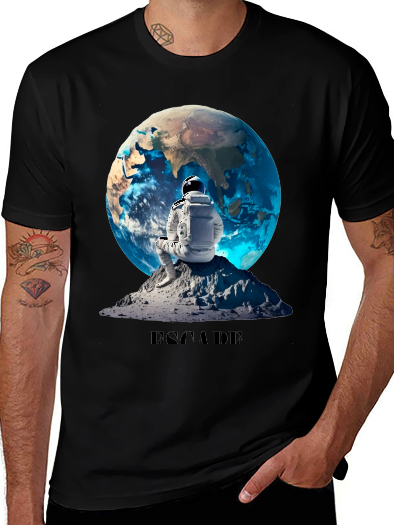 Escape Graphic T-Shirt - Astronaut Design