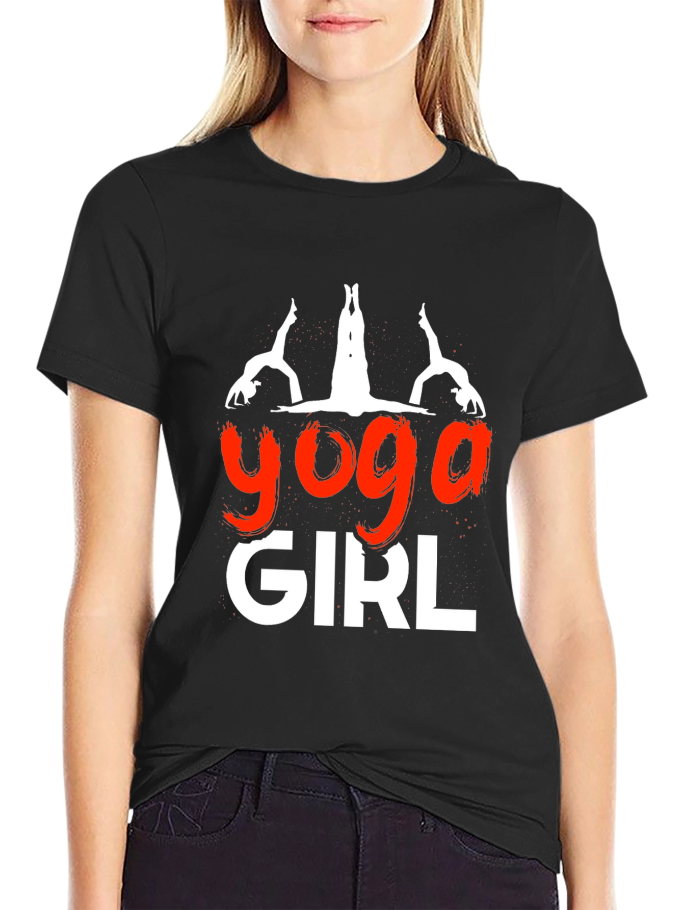 Yoga Girl Graphic Tee - Soft Cotton Blend