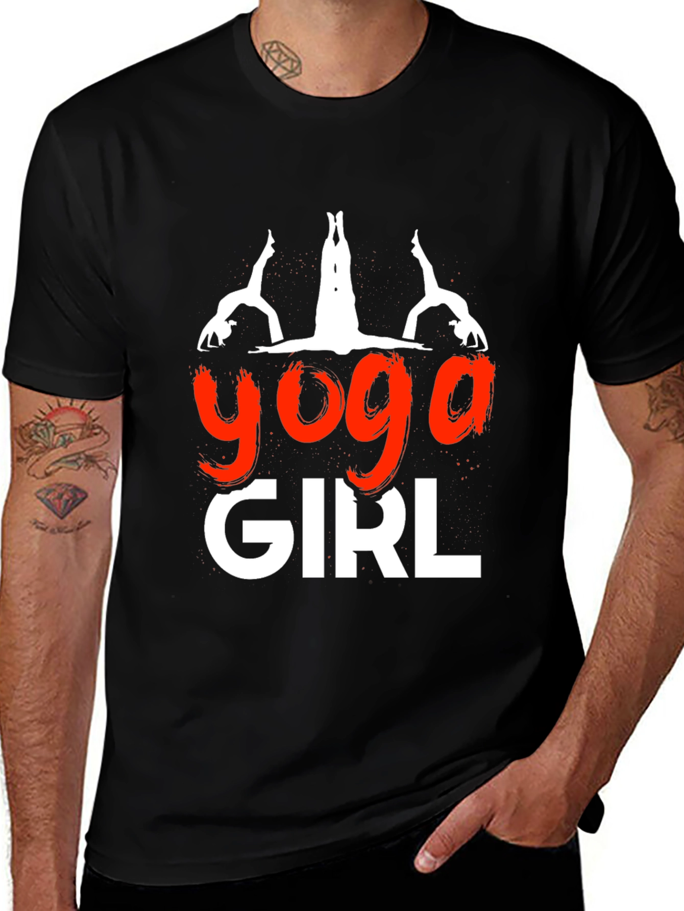 Yoga Girl Graphic Tee - Soft Cotton Blend