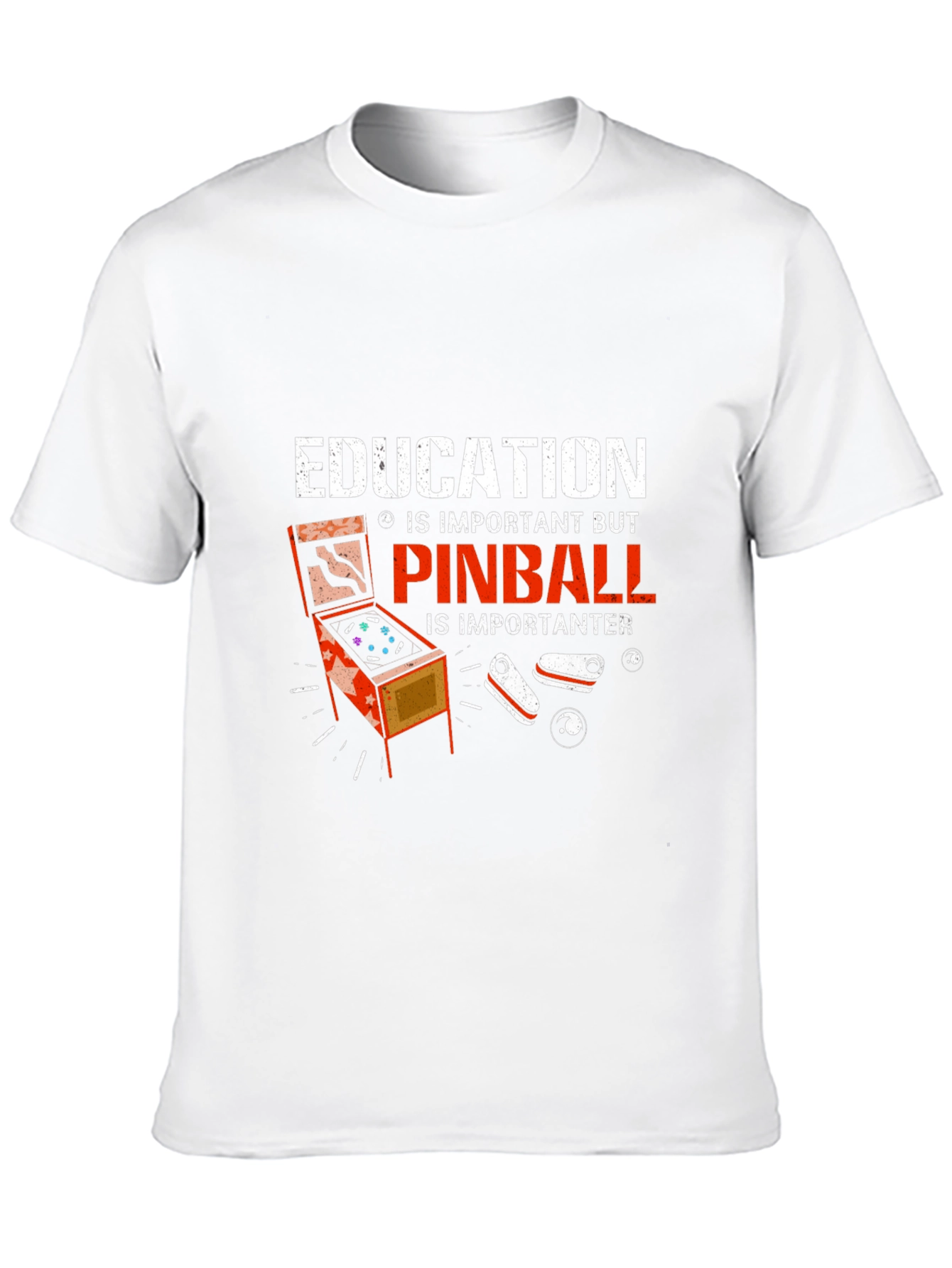 Education vs. Pinball T-Shirt