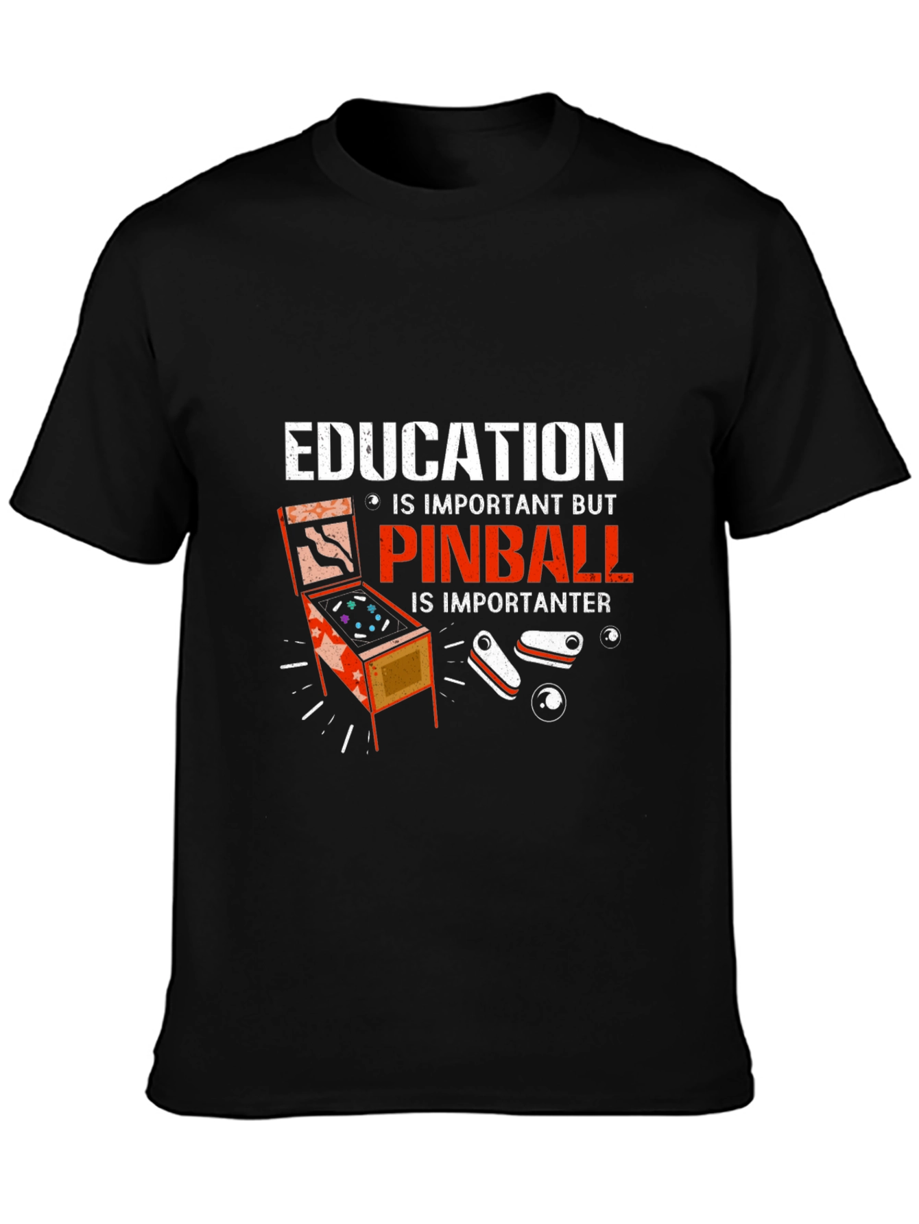 Education vs. Pinball T-Shirt