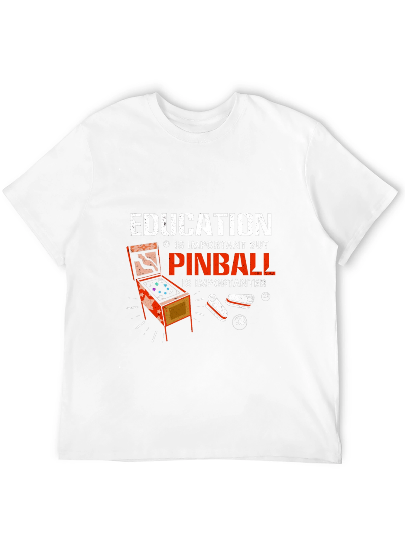 Education vs. Pinball T-Shirt