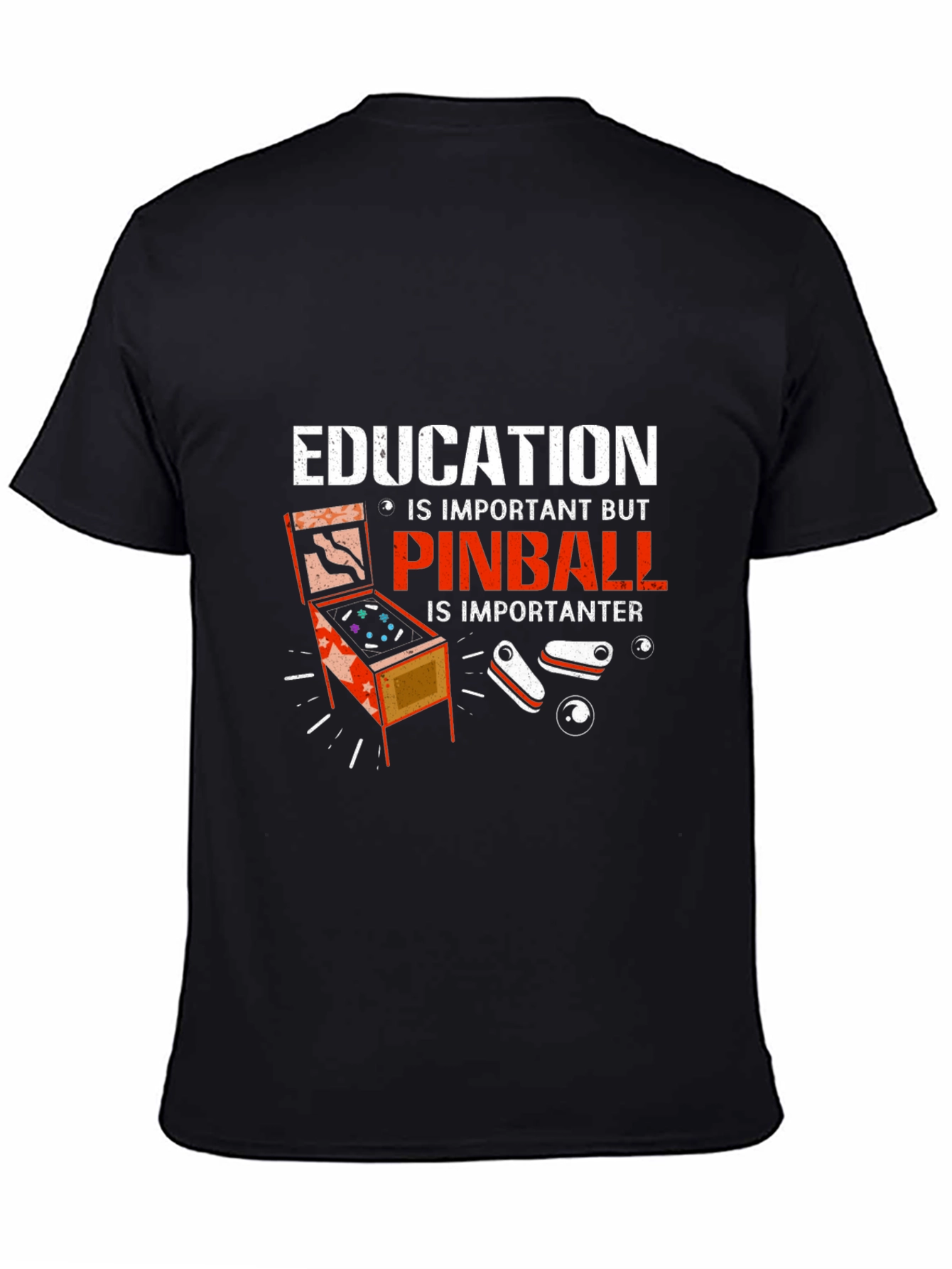 Education vs. Pinball T-Shirt