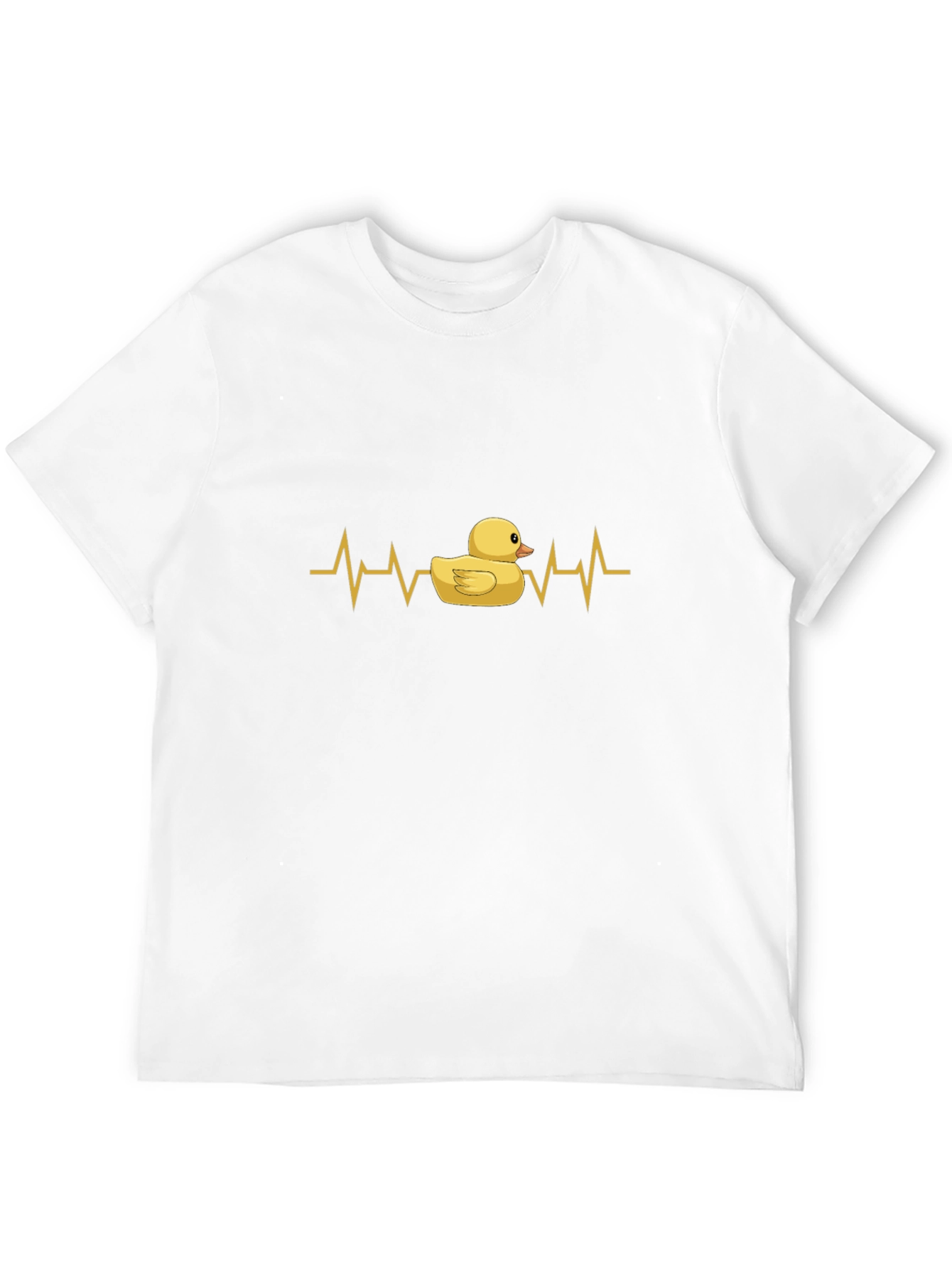 Duck Heartbeat T-Shirt - Black Cotton Tee
