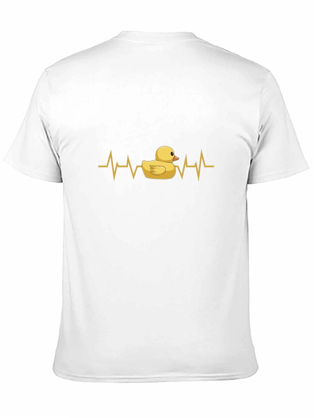 Duck Heartbeat T-Shirt - Black Cotton Tee