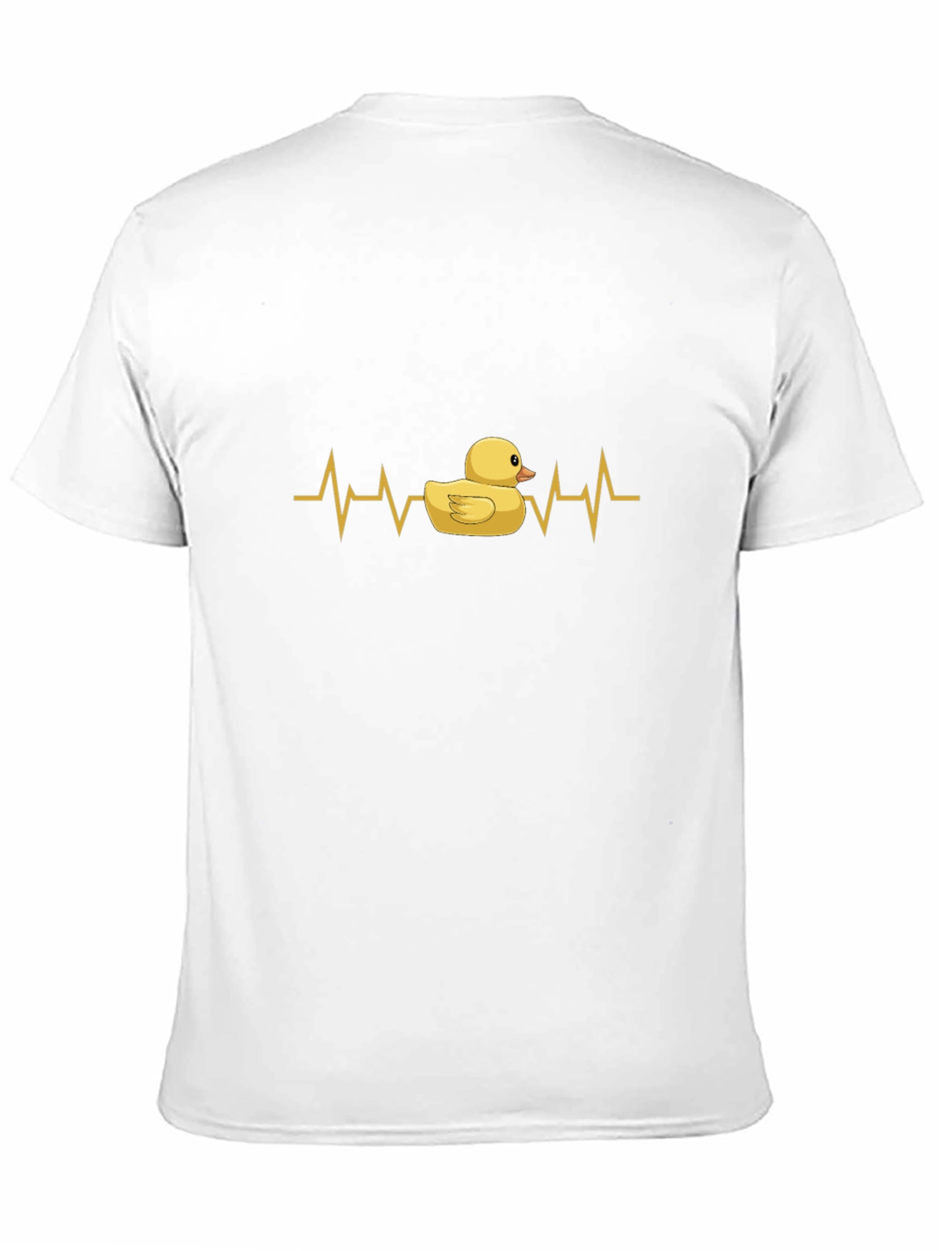 Duck Heartbeat T-Shirt - Black Cotton Tee