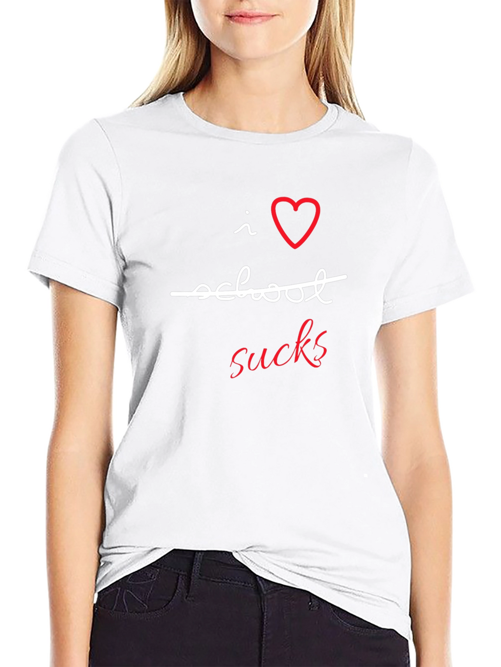 I Love School Sucks T-Shirt