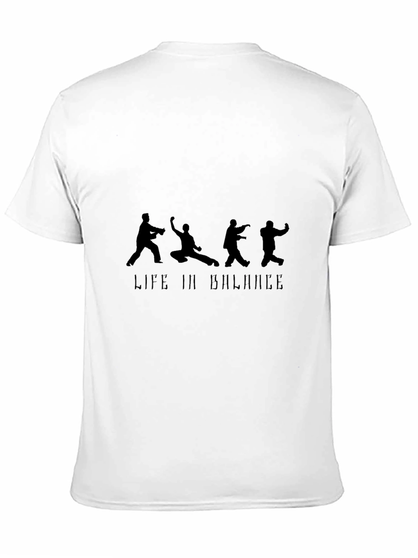 Life In Balance Black Graphic Tee