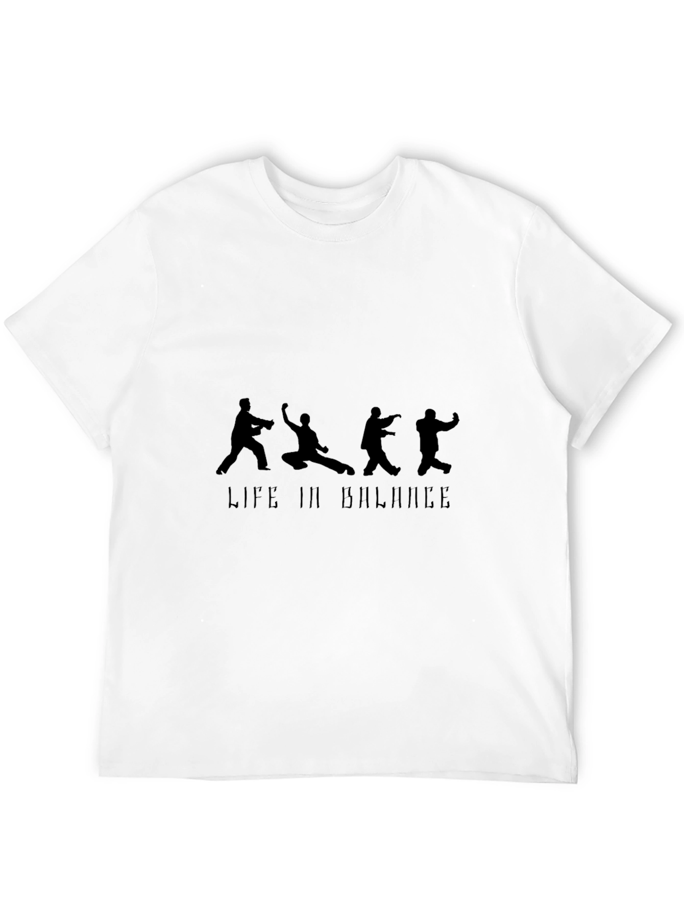 Life In Balance Black Graphic Tee