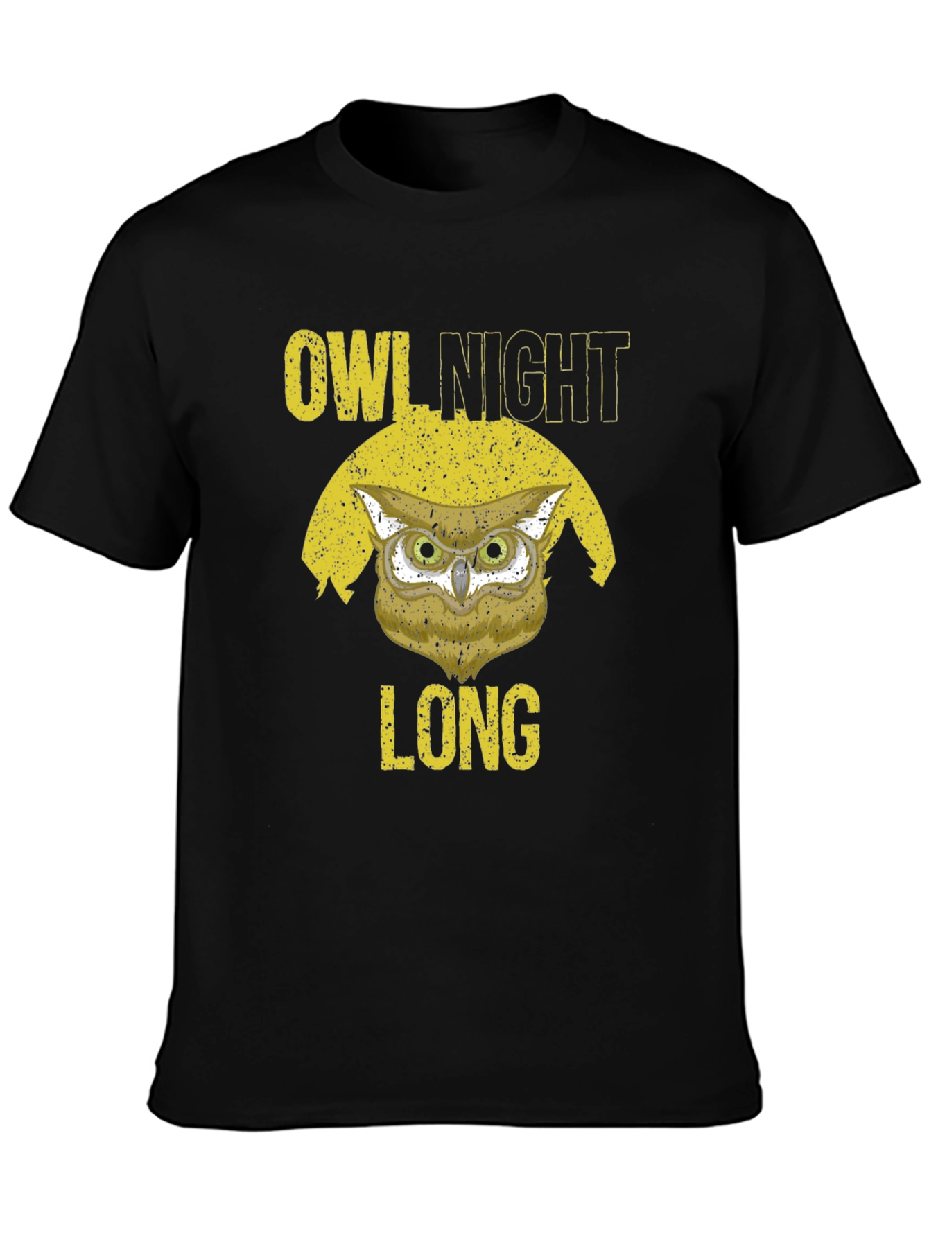 Owl Night Long Graphic T-Shirt