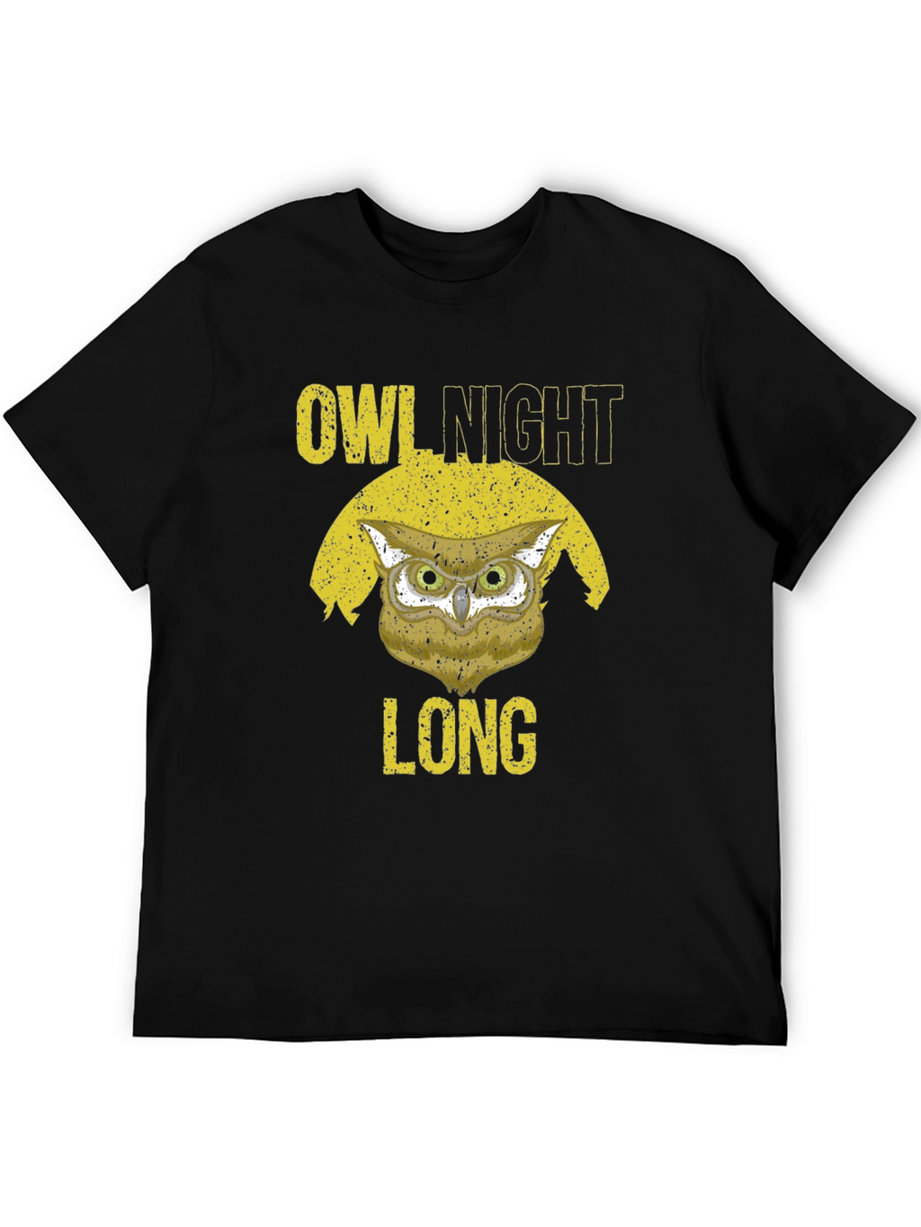 Owl Night Long Graphic T-Shirt