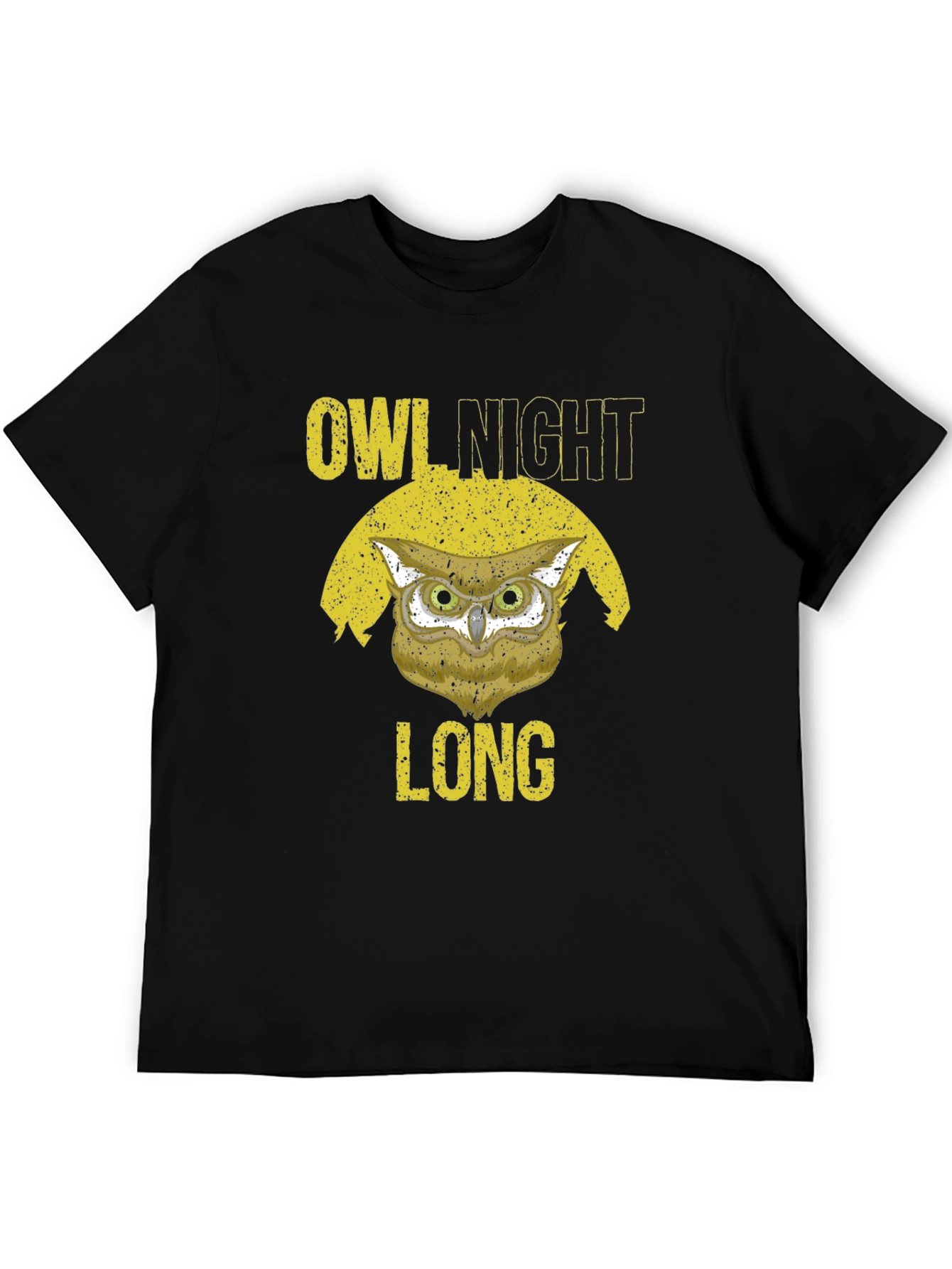 Owl Night Long Graphic T-Shirt