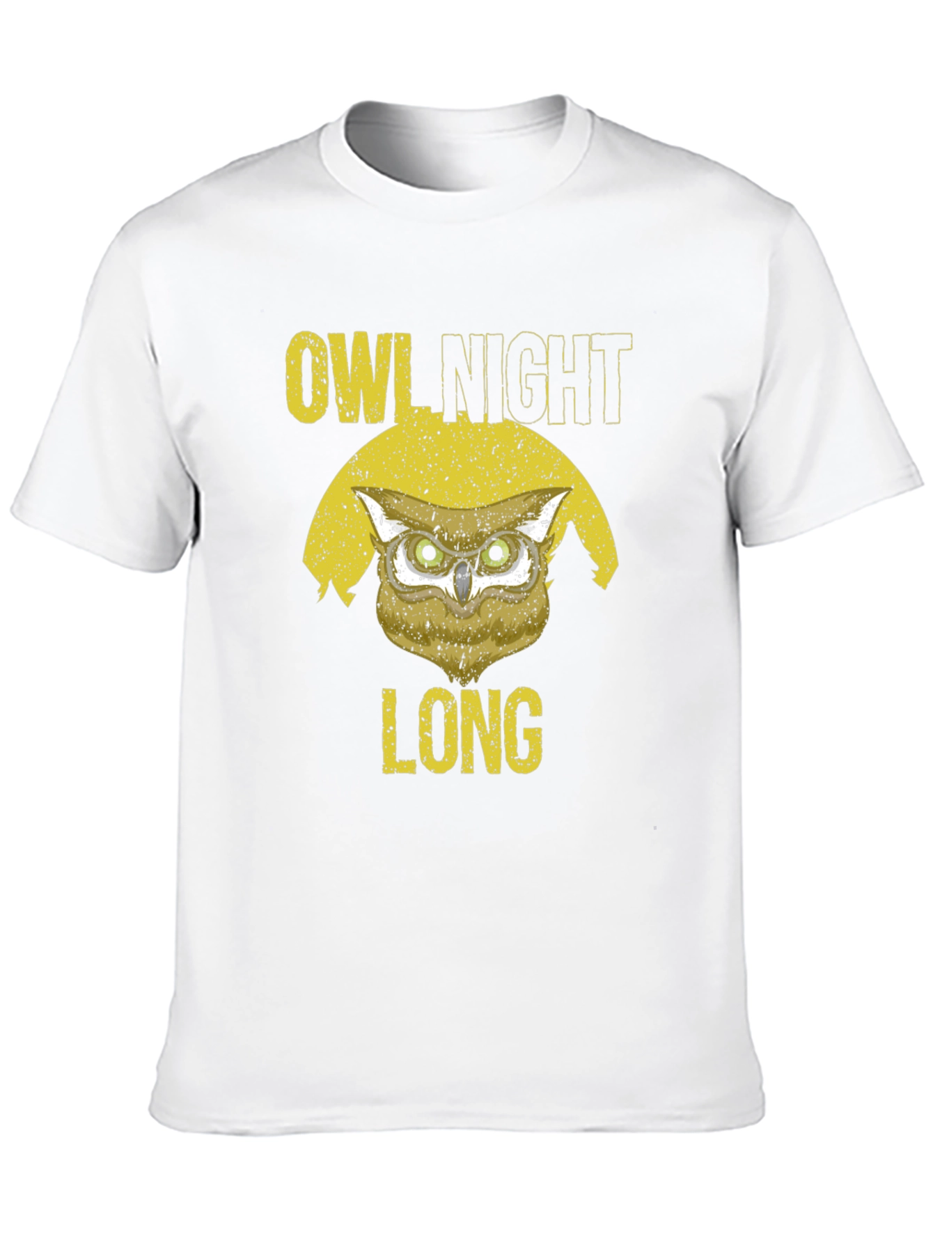 Owl Night Long Graphic T-Shirt