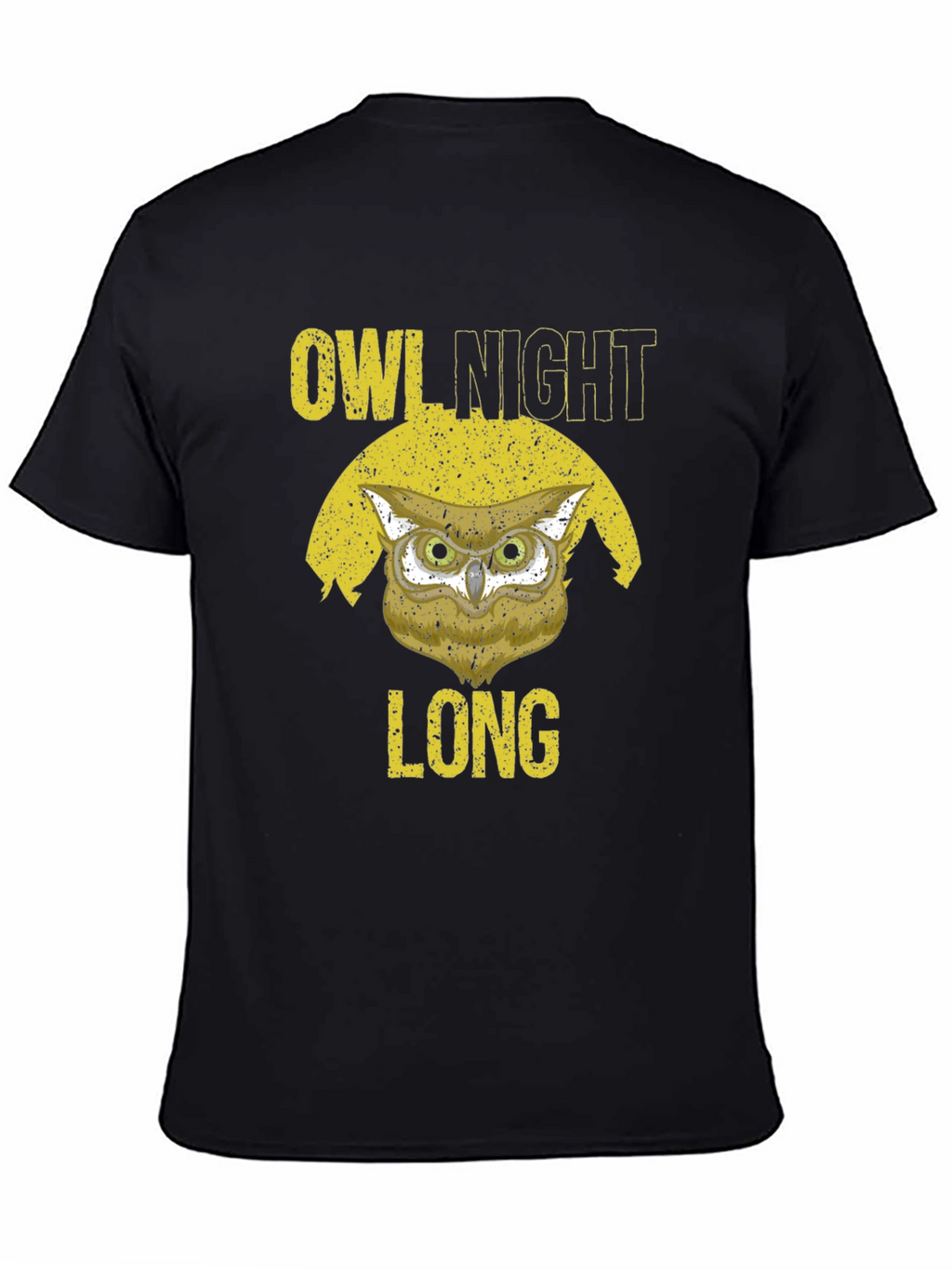 Owl Night Long Graphic T-Shirt