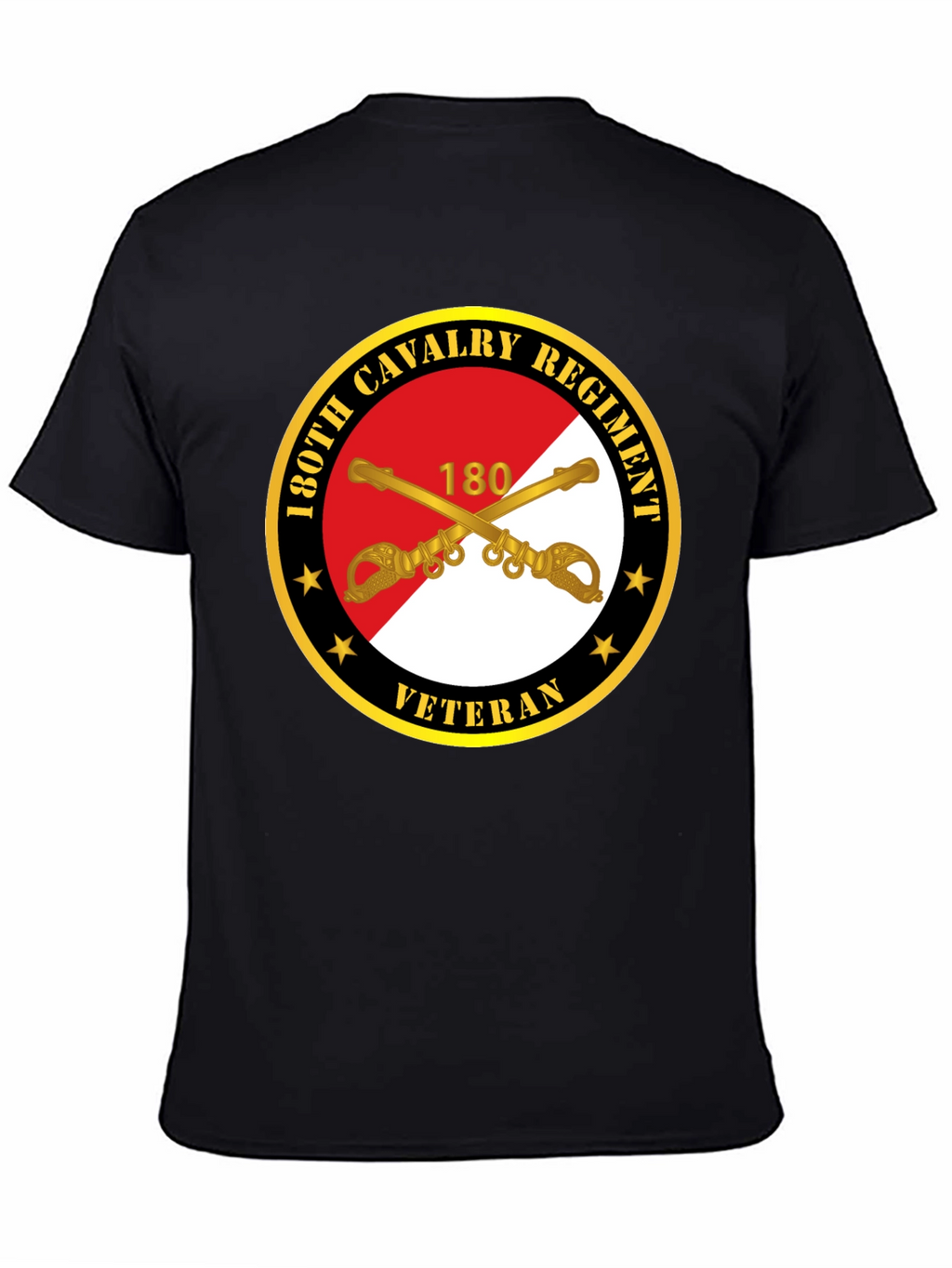 130th Cavalry Regiment Veteran Black T-Shirt
