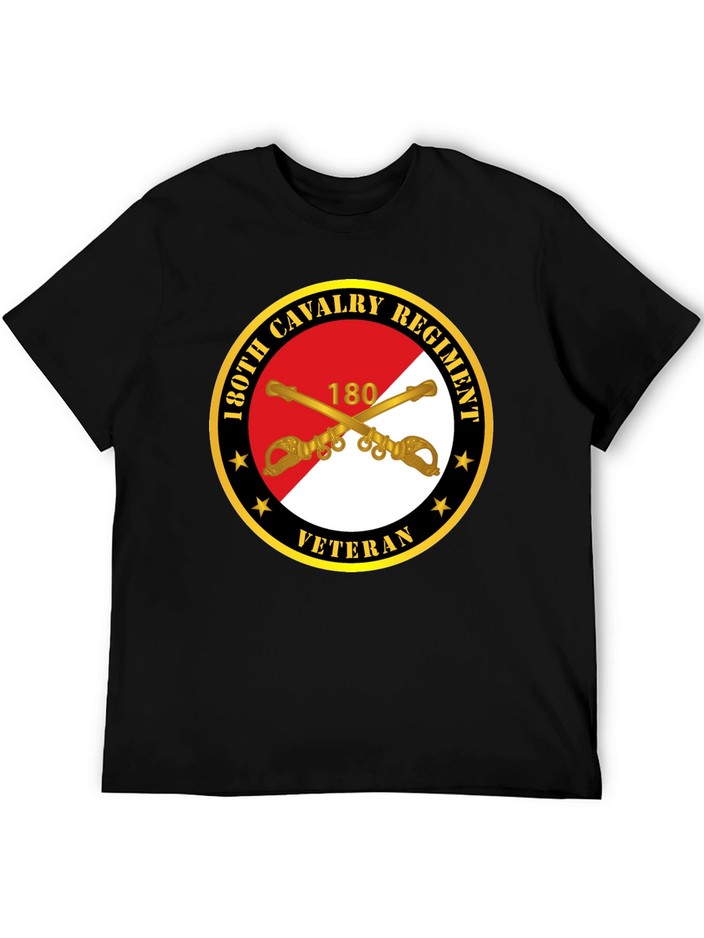130th Cavalry Regiment Veteran Black T-Shirt