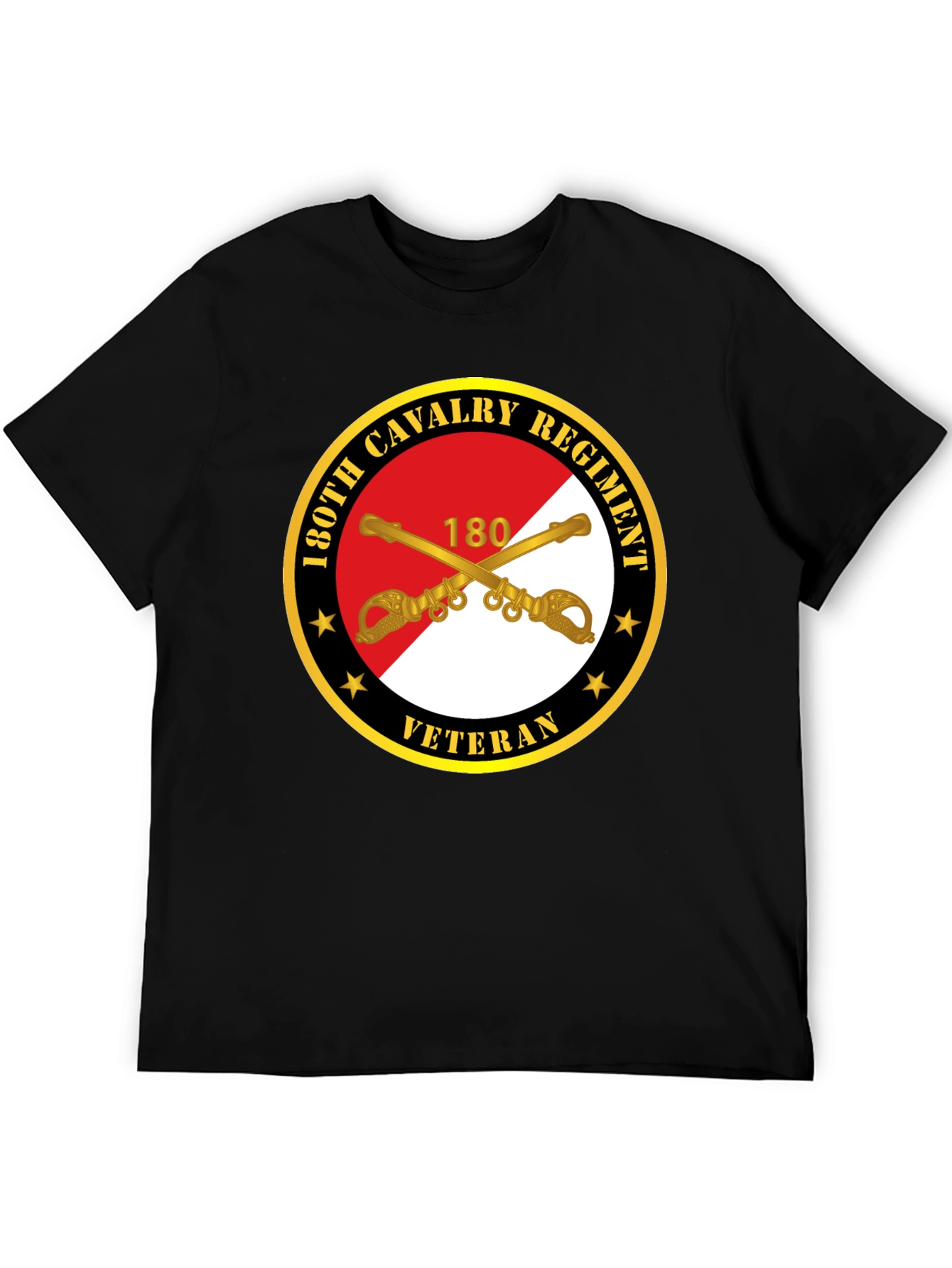 130th Cavalry Regiment Veteran Black T-Shirt
