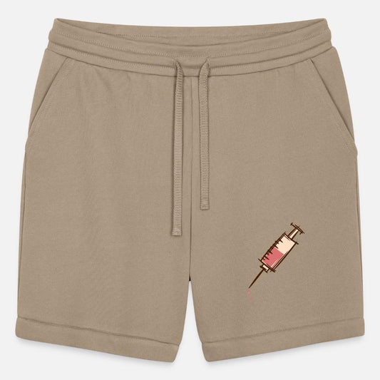 Full dripping syringe. Injection, vaccination