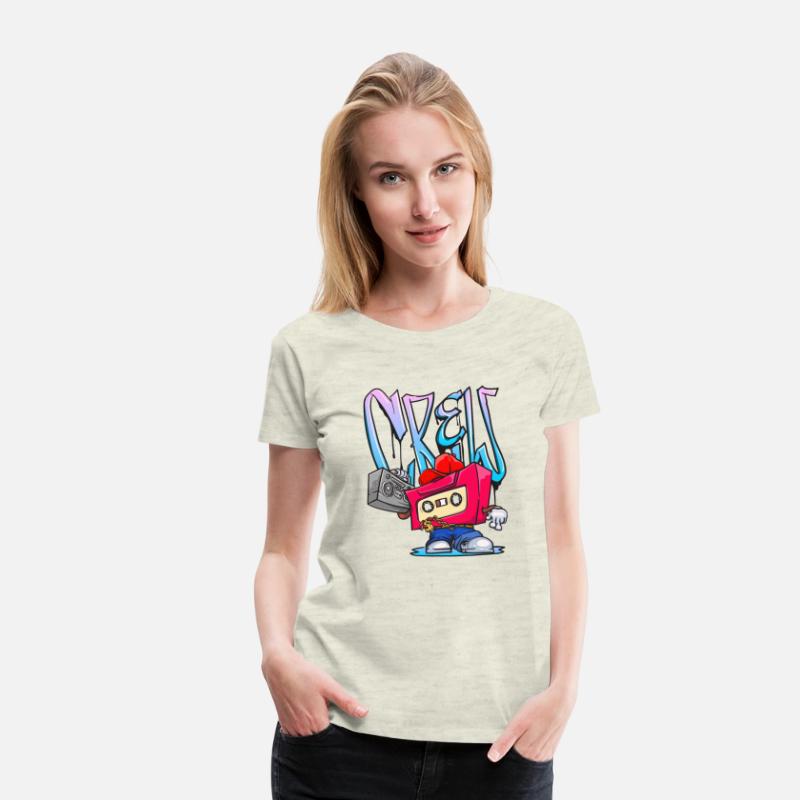 funky hip hop crew mixed tape cassette cartoon