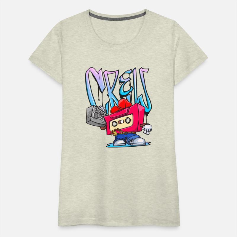 funky hip hop crew mixed tape cassette cartoon