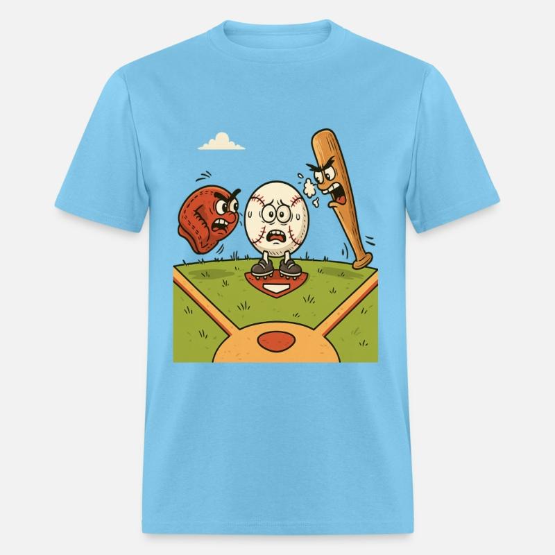Funny Baseball Cartoon T shirt