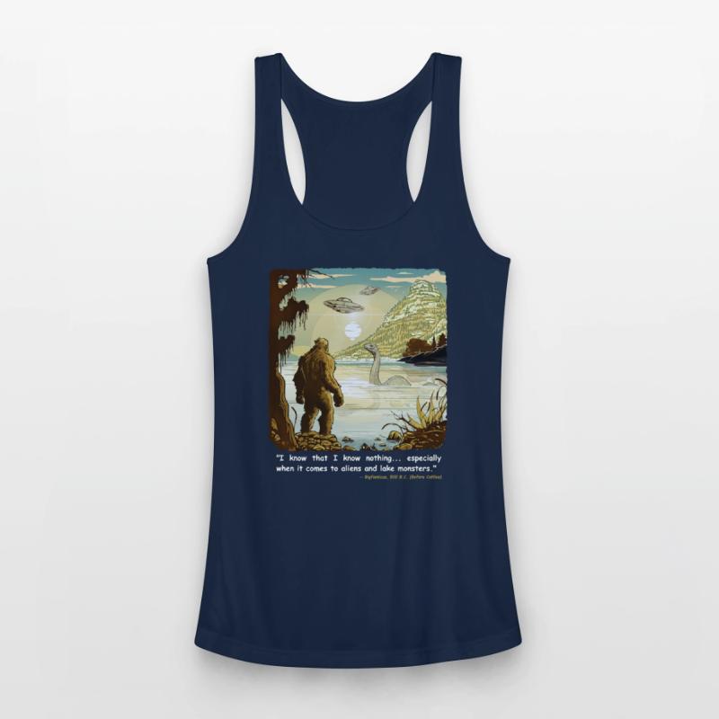 Funny Bigfoot Philosophy Loch Ness Monster UFOs