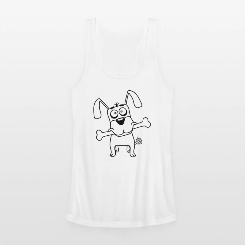 Funny Dog Big Bone Mouth Hunger Cool Cartoon Comic