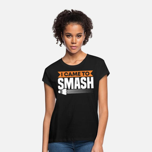 Funny I Came To Smash For Badminton Player