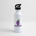 Funny purple eggplant aubergine genius