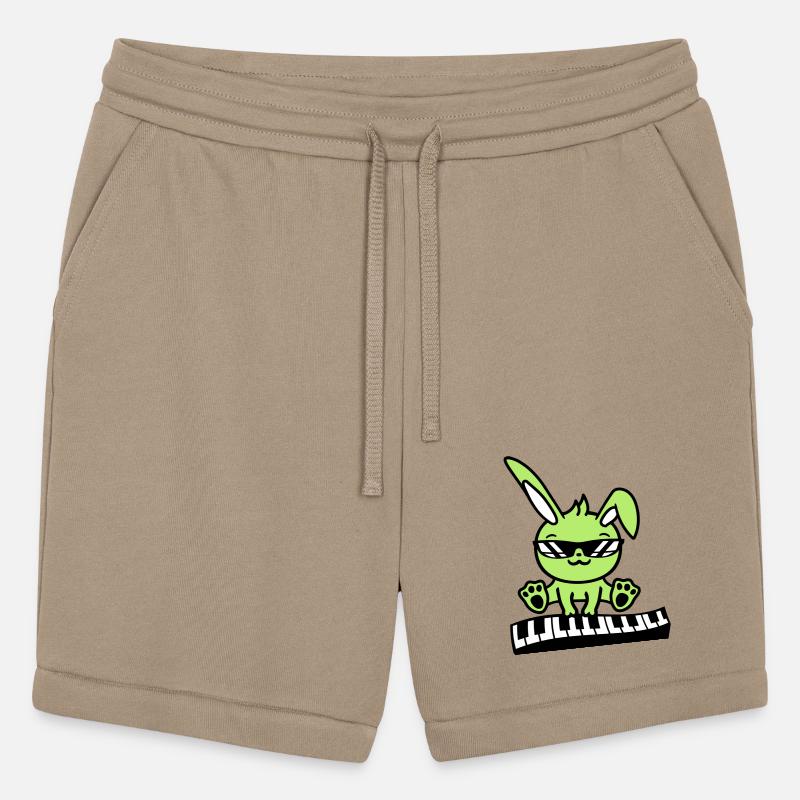 Funny Rabbit Easter Bunny Playing Keyboard Music