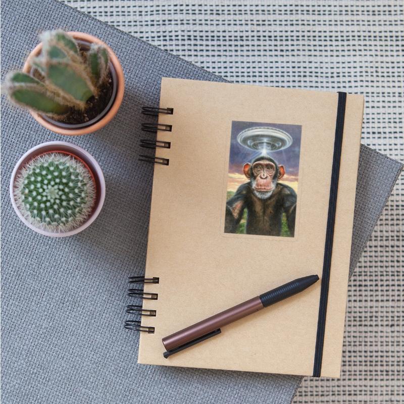 FUNNY SELFIE MONKEY WITH ALIEN